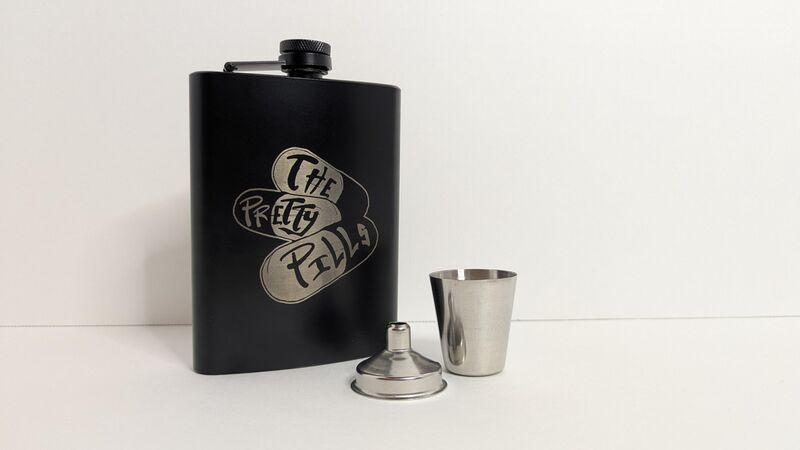Double-Sided Laser-Etched Flask